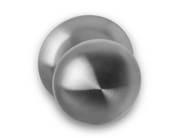 BASICS LB65V front door knob on rosette stainless steel kopen in Alkmaar bij Postma en Postma