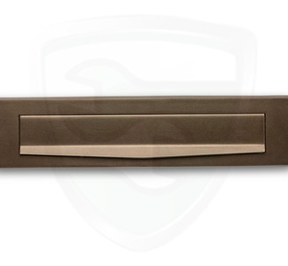 BASICS LB535 briefplaat buiten 330X80 brons 