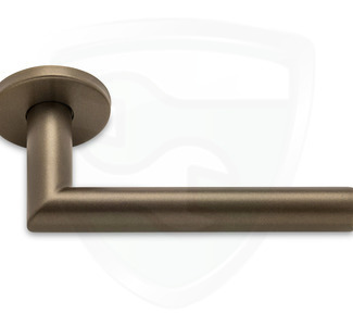 BASICS LB2-19 deurkruk paar op rozet EN1906 brons 