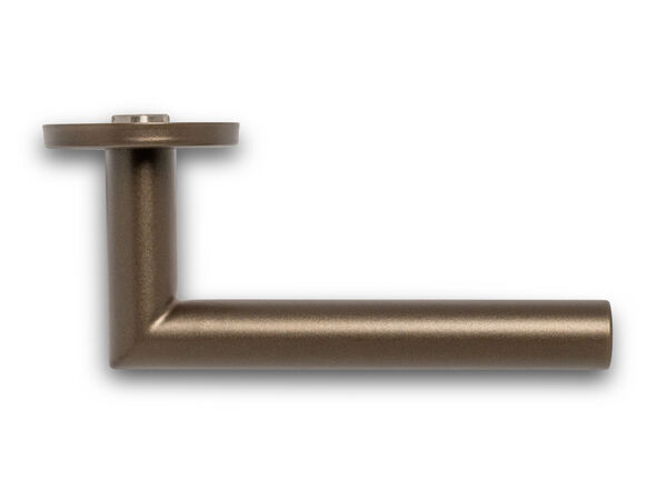 BASICS LB2-19 door handle right pointing to rosette EN1906 bronze (half pair) kopen in Alkmaar bij Postma en Postma