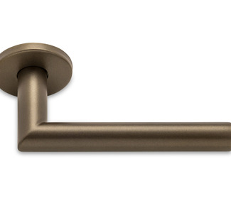 BASICS LB2-19 door handle pair on rosette EN1906 bronze
