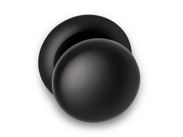 BASICS LB65V front door knob on rosette black kopen in Alkmaar bij Postma en Postma